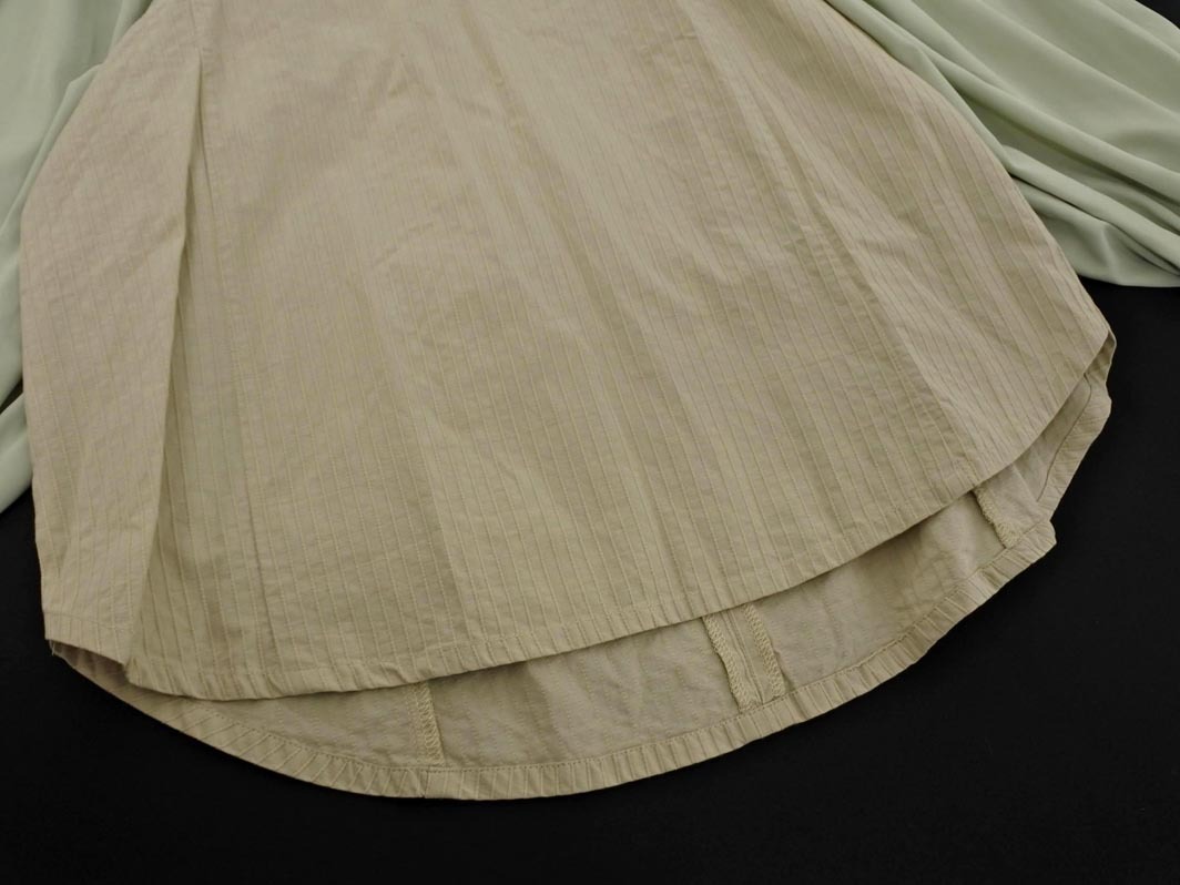 アダムエロペ AER エーイーアール 素材切替 ボリュームスリーブ ブラウス シャツ sizeF/ライトベージュx薄緑 ◇■ ☆ fka5 レディース_画像4