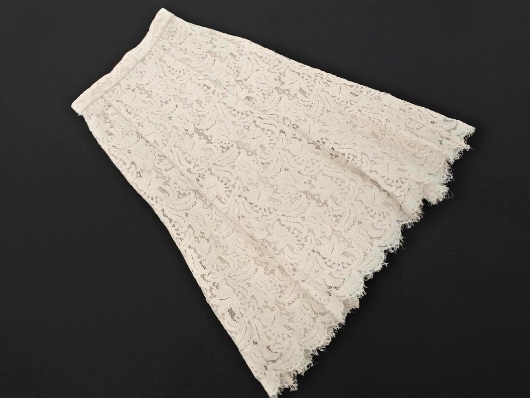 Apuweiser-riche アプワイザーリッシェ 総レース ロング スカート size1/オフホワイト ■■ ☆ fka5 レディース_画像1