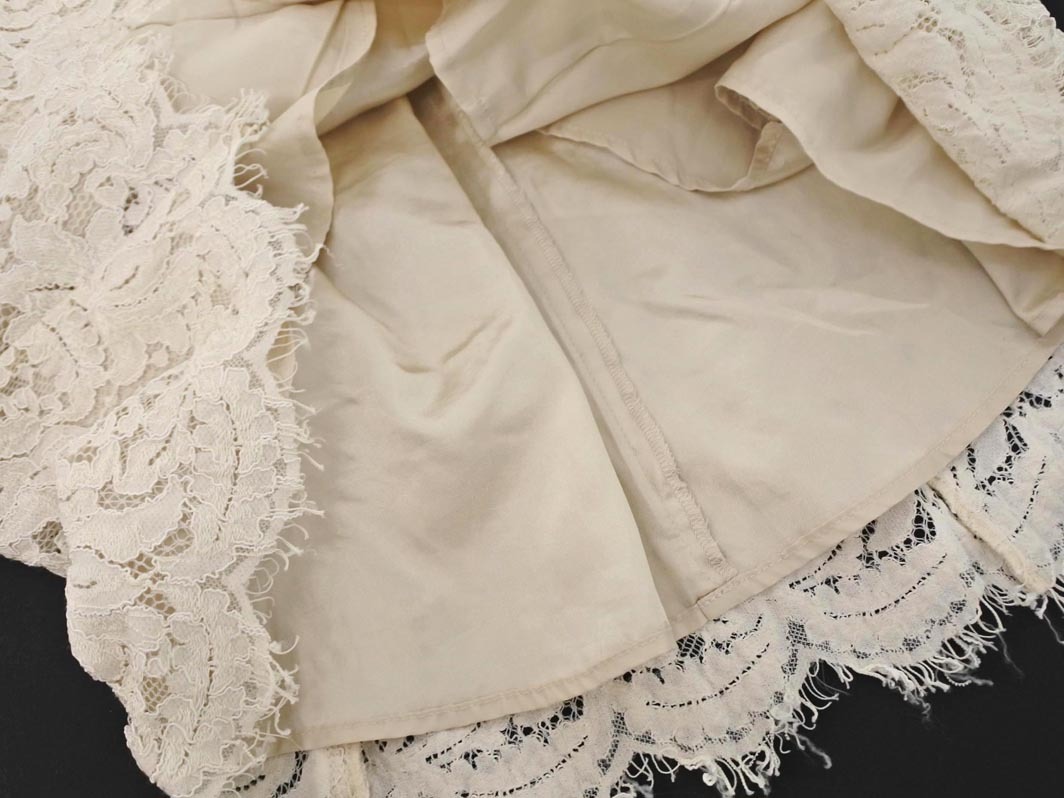 Apuweiser-riche アプワイザーリッシェ 総レース ロング スカート size1/オフホワイト ■■ ☆ fka5 レディース_画像3