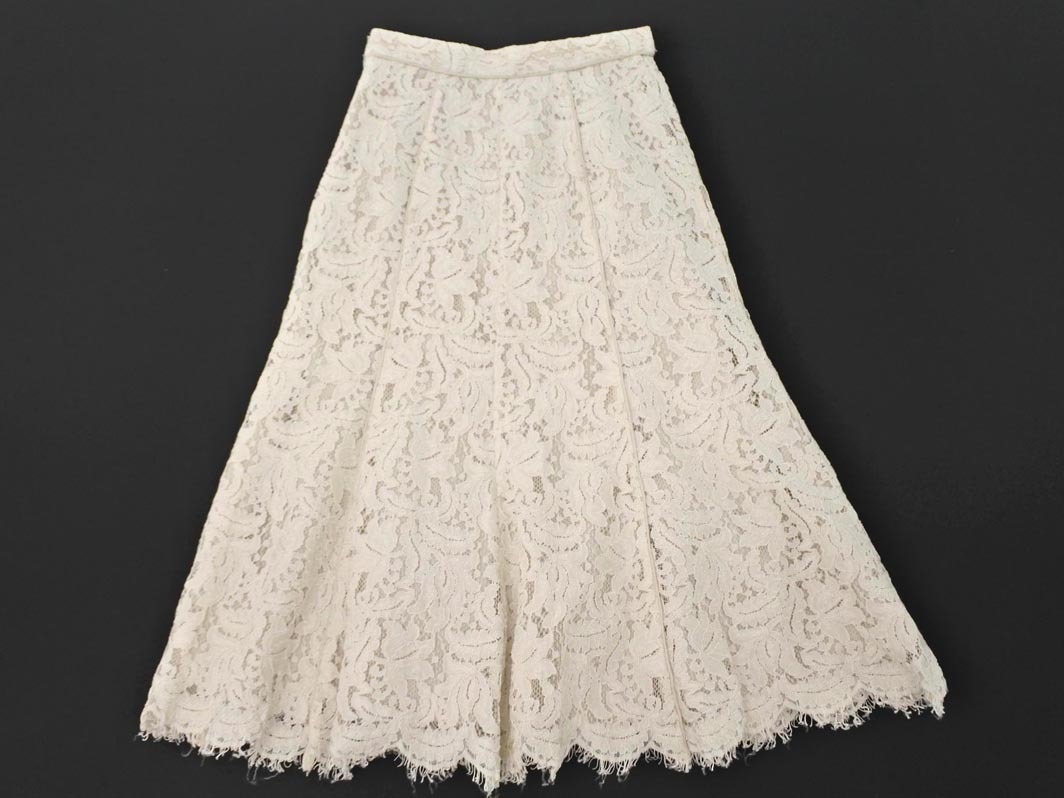 Apuweiser-riche アプワイザーリッシェ 総レース ロング スカート size1/オフホワイト ■■ ☆ fka5 レディース_画像5