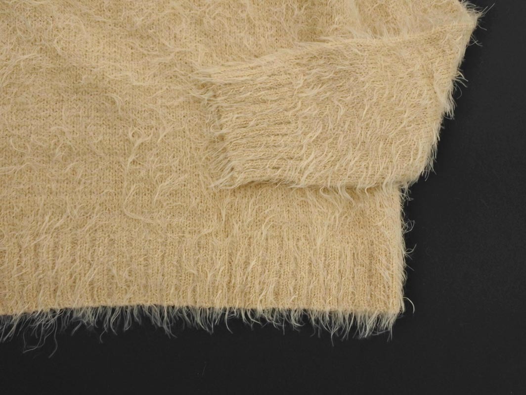 earth music&ecology アースミュージック＆エコロジー シャギー ニット セーター sizeF/アイボリー ◇■ ☆ fka5 レディース_画像3