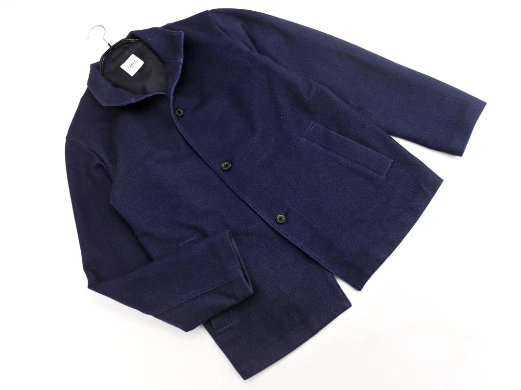 TAKEO KIKUCHI タケオキクチ BB931-51320 ダウンファブリック スタンドカラー ブルゾン ジャケット size2/紺 ◇■ ☆ fka5 メンズ_画像1