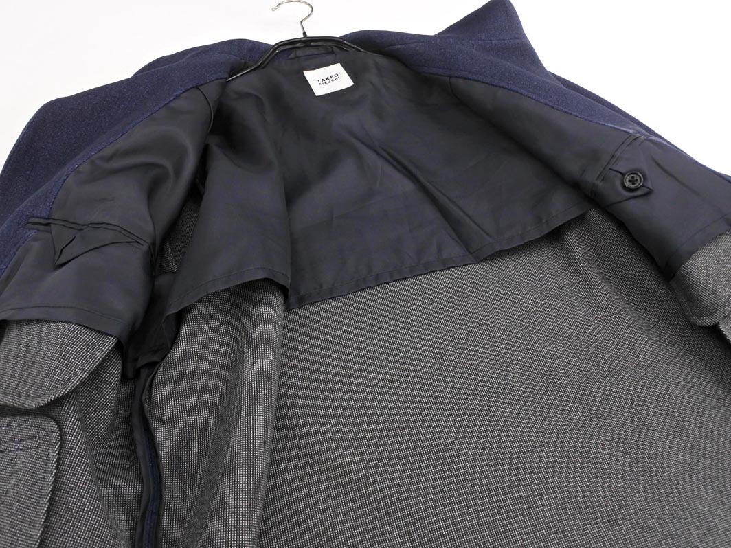 TAKEO KIKUCHI タケオキクチ BB931-51320 ダウンファブリック スタンドカラー ブルゾン ジャケット size2/紺 ◇■ ☆ fka5 メンズ_画像5