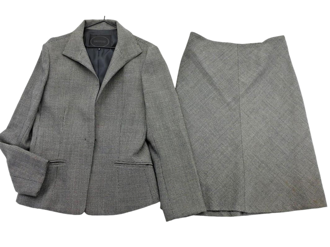 UNTITLED Untitled шелк . выставить жакет юбка костюм size2/ белый x чёрный *# * fka5 женский UNTITLED Untitled шелк . выставить жакет юбка костюм size2/ белый x чёрный *# * fka5 женский