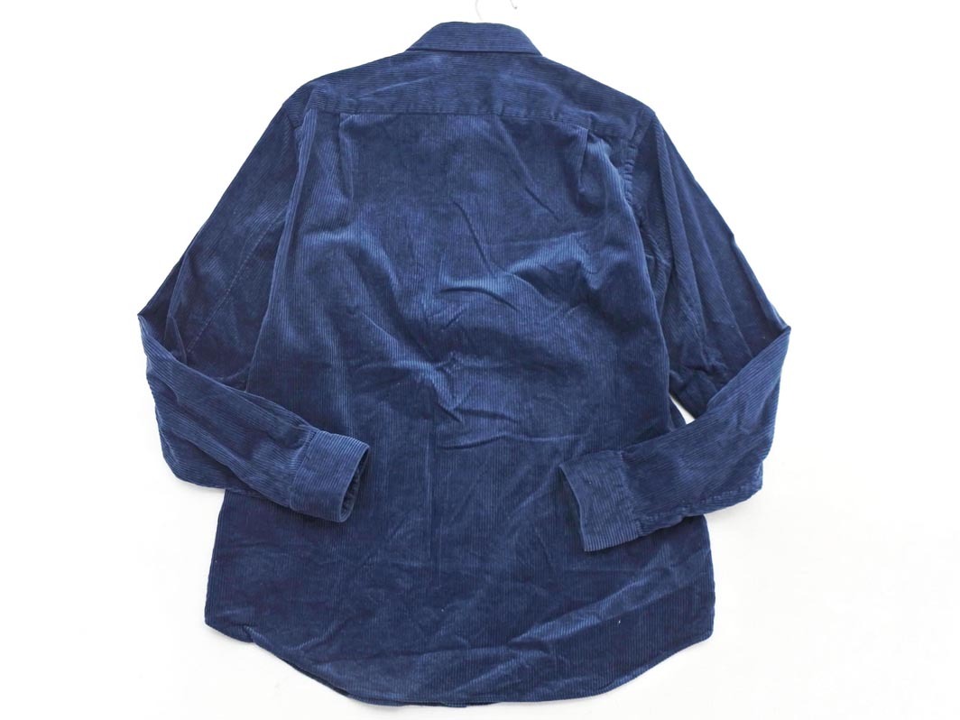 EDIFICE エディフィス コーデュロイ シャツ sizeM/紺 ◇■ ☆ fka5 メンズ_画像4