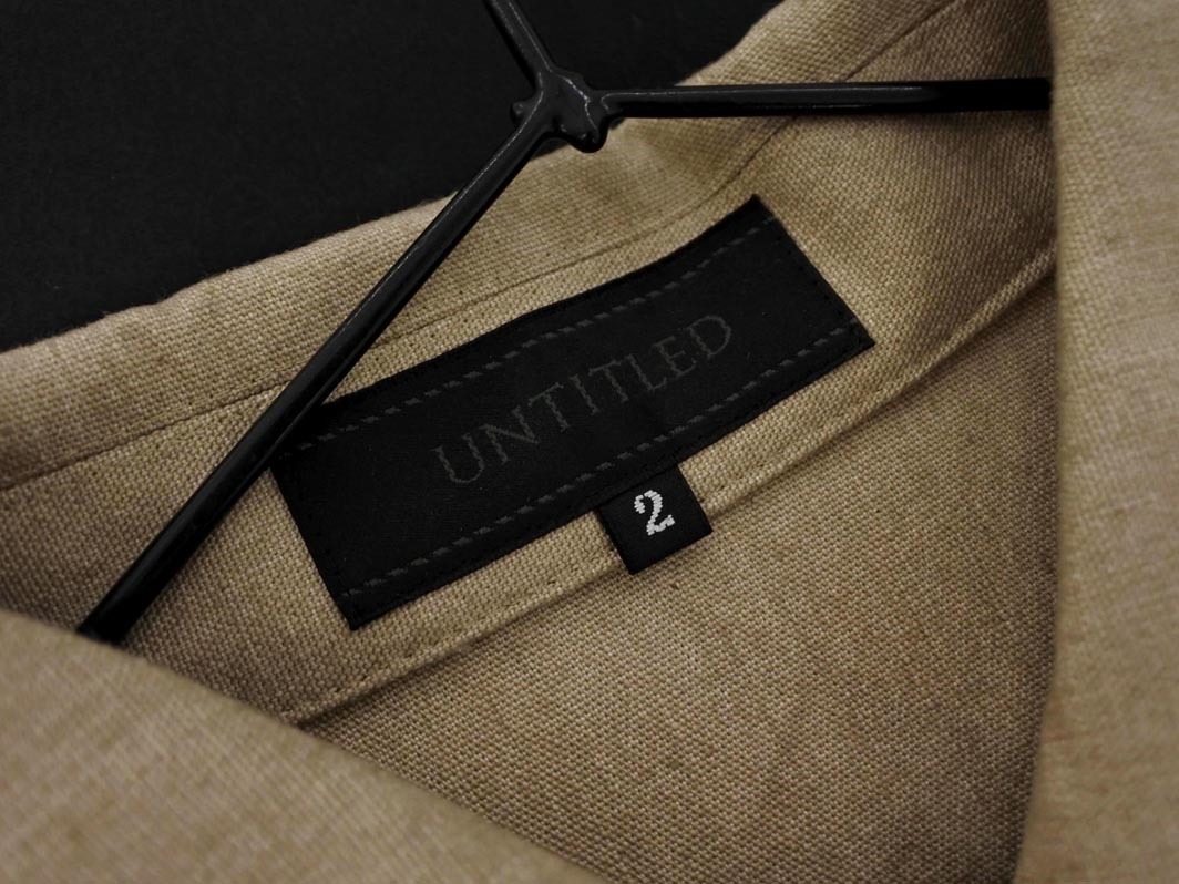 новый товар UNTITLED Untitled G Jean Denim жакет size2/ бежевый *# * fka5 женский