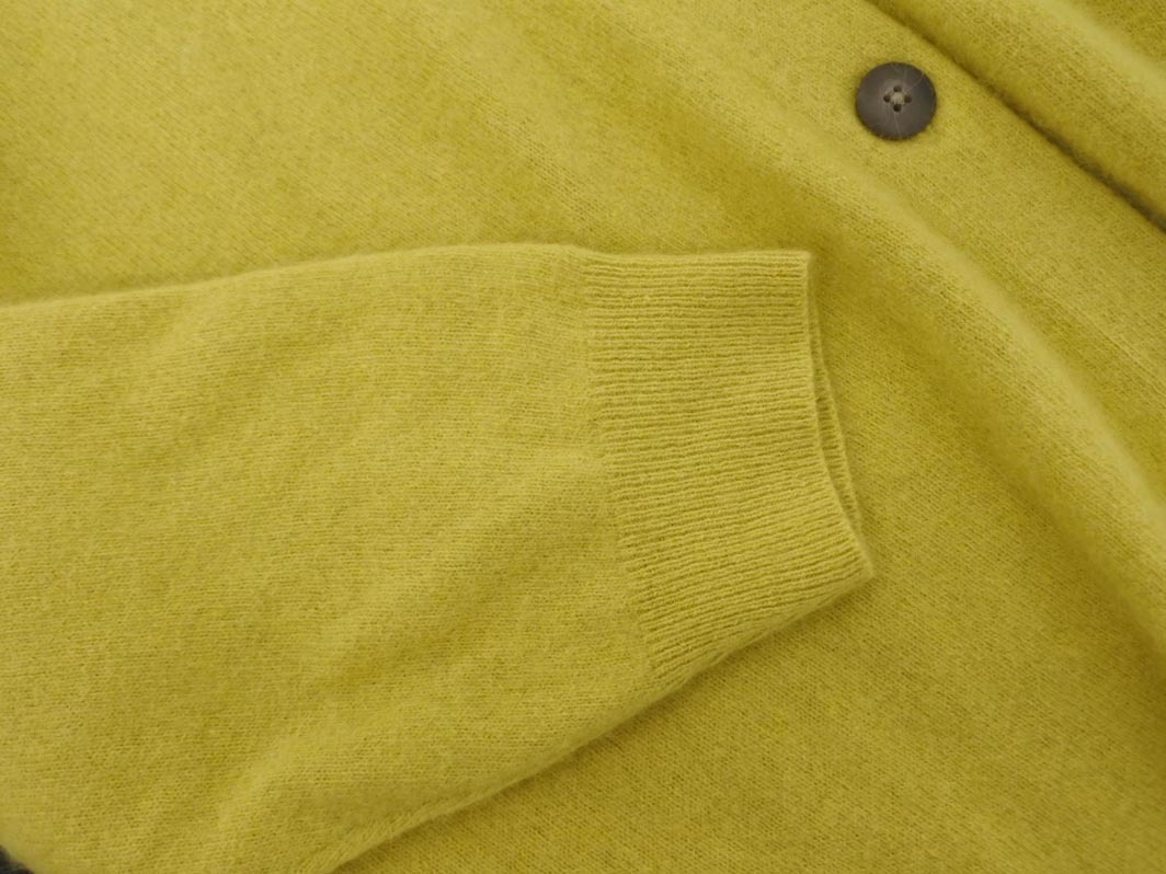 LEPSIM レプシィムローリーズファーム ウール混 Vネック カーディガン sizeF/黄 ◇■ ☆ fka6 レディース_画像3