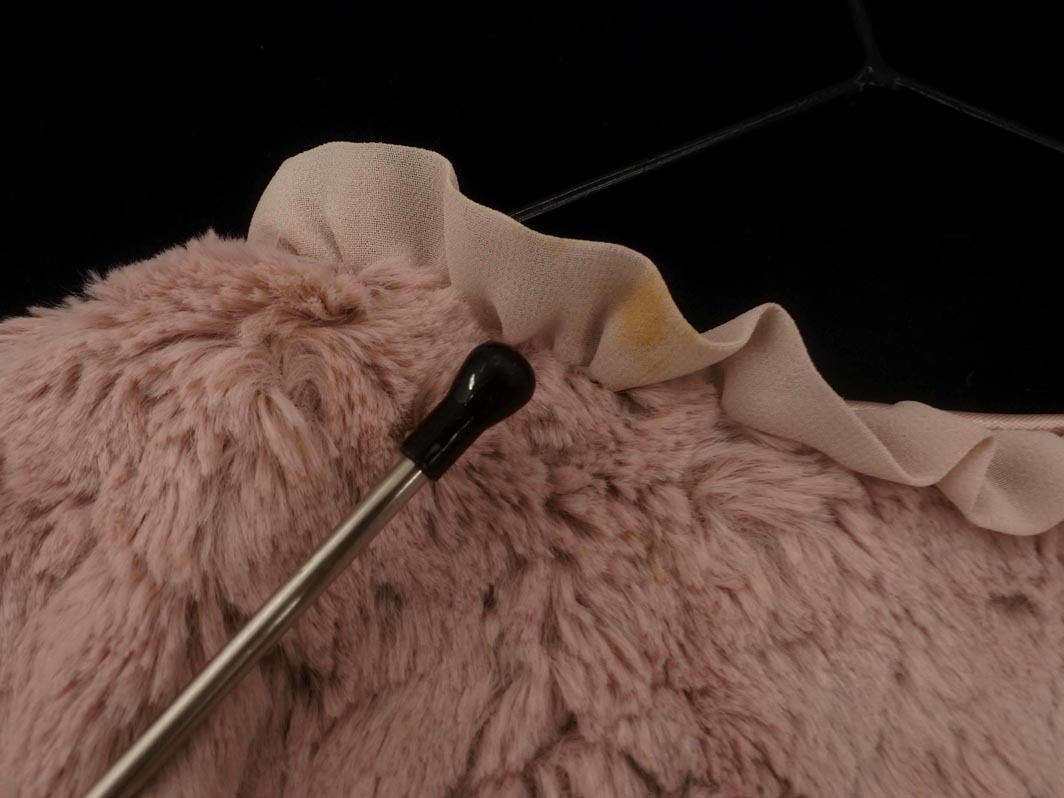 L’EST ROSE レストローズ フェイクファー 結婚式 二次会 ボレロ カーディガン size2/ピンク ◇■ ☆ fka7 レディース_画像7