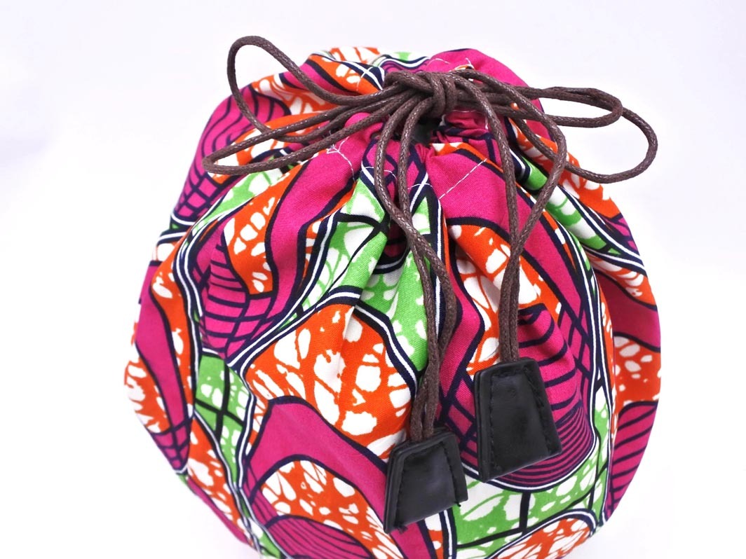 MICHEL KLEIN ミッシェルクラン ポーチ付き 編み バッグ 黒 ■■ ☆ fka6 レディース_画像6