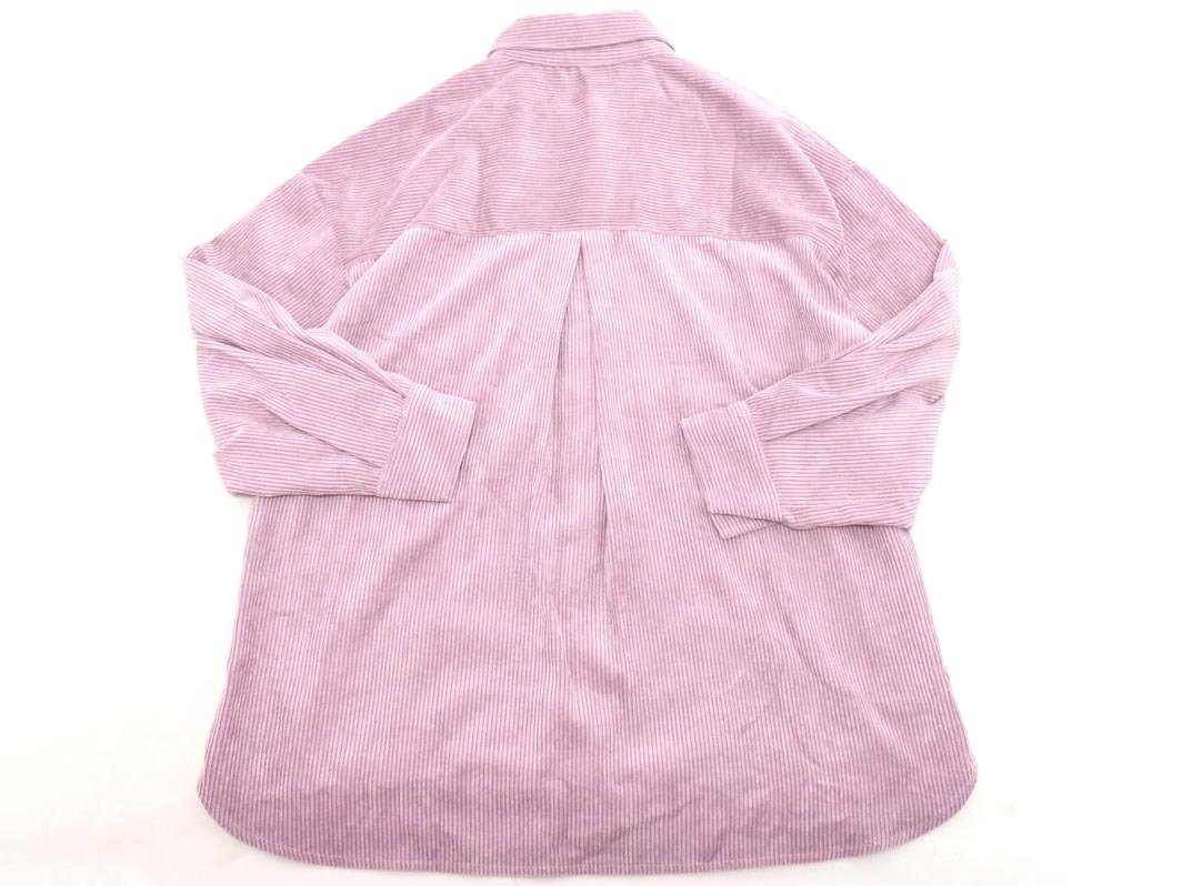 AZUL BY MOUSSY azur bai Moussy вельвет рубашка sizeM/ лаванда *# * fka7 женский