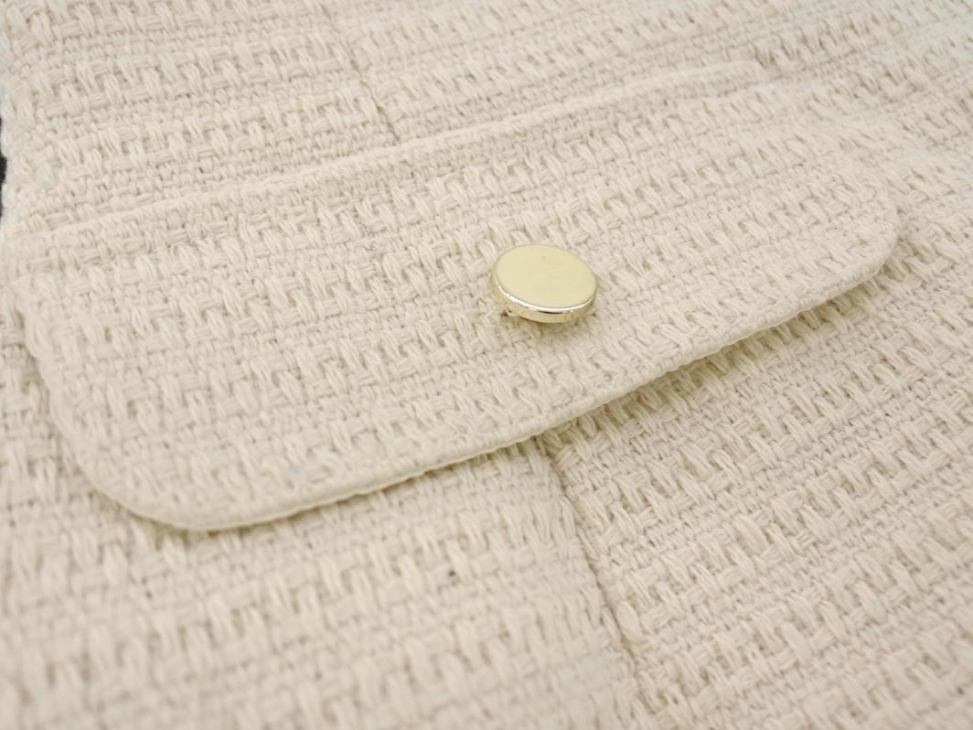 le.coeur blanc ルクールブラン ツイード ロング スカート size36/アイボリー ■■ ☆ fka6 レディース_画像3