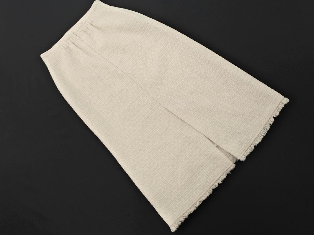 le.coeur blanc ルクールブラン ツイード ロング スカート size36/アイボリー ■■ ☆ fka6 レディース_画像8