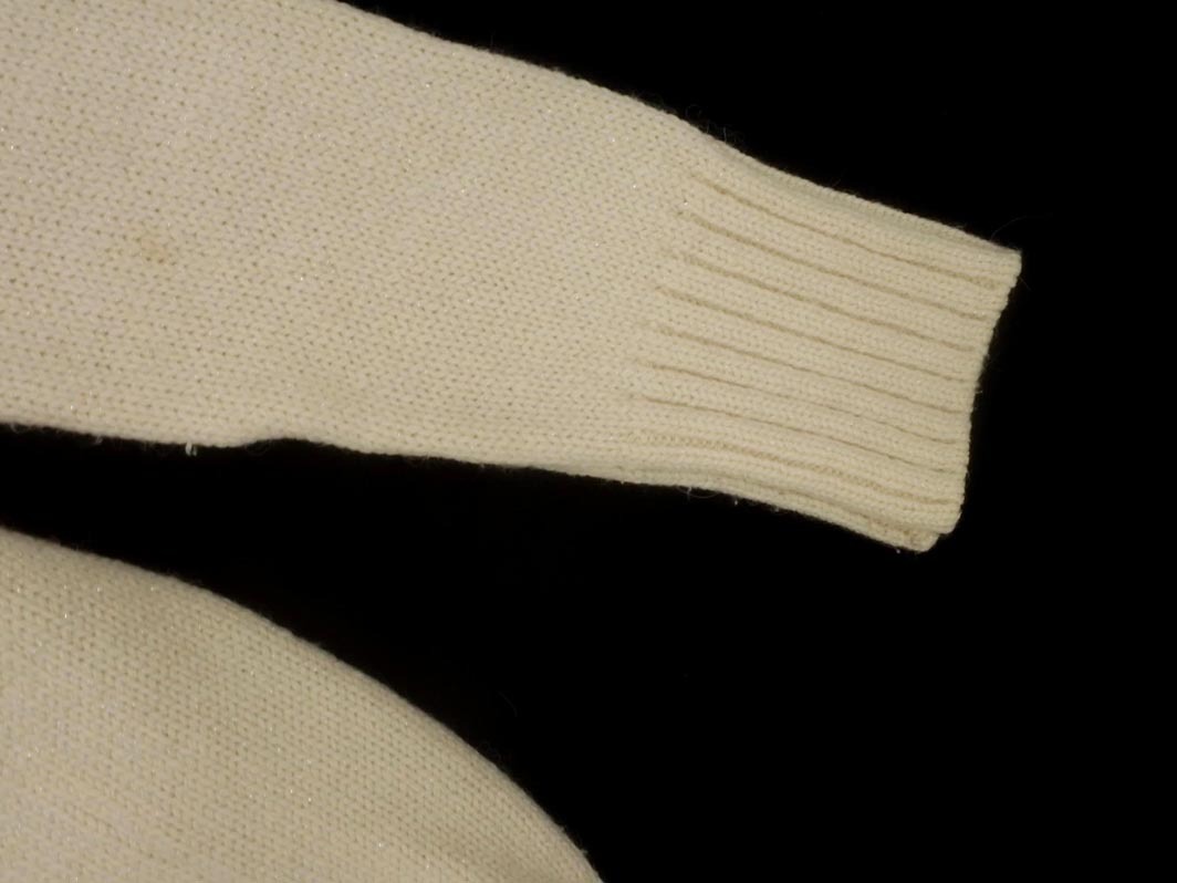 23区 アルパカ混 Vネック ニット セーター size38/白ｘラメ ◇■ ☆ fka6 レディース_画像3