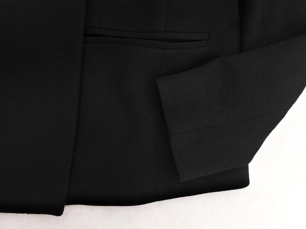 theory セオリー ウール混 ノーカラー ジャケット size2/黒 ◇■ ☆ fka6 レディース_画像2