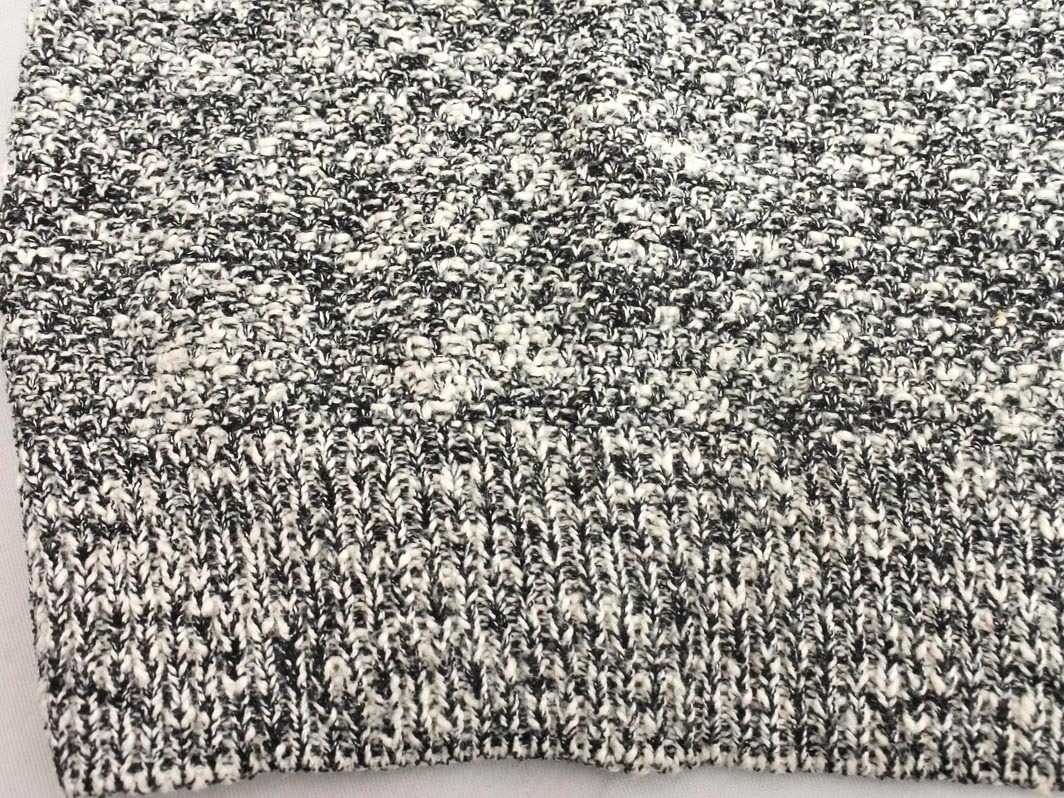 LAUTREAMONT low to редкость mon вязаный свитер size1/ белый x чёрный *# * fka6 женский 