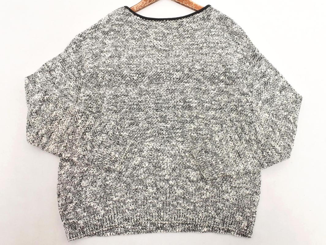 LAUTREAMONT low to редкость mon вязаный свитер size1/ белый x чёрный *# * fka6 женский 