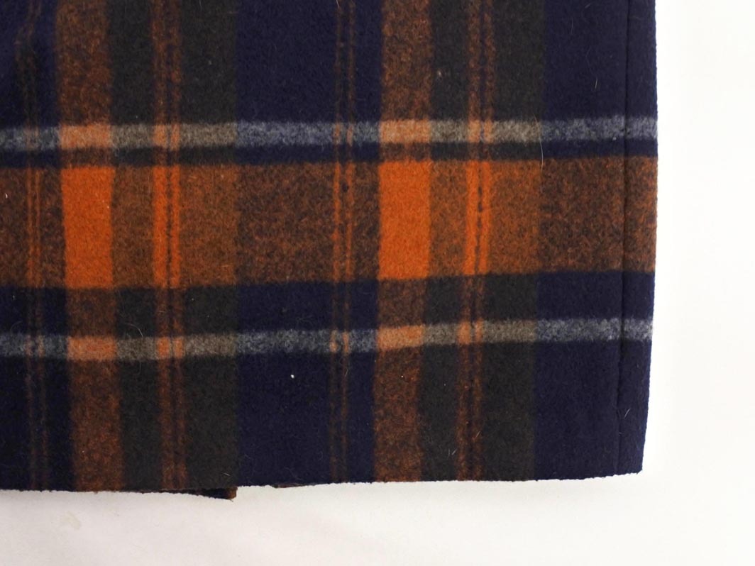 Rope Picnic ロペピクニック チェック タイト スカート size36/オレンジｘ紺 ◇■ ☆ fkb0 レディース_画像2