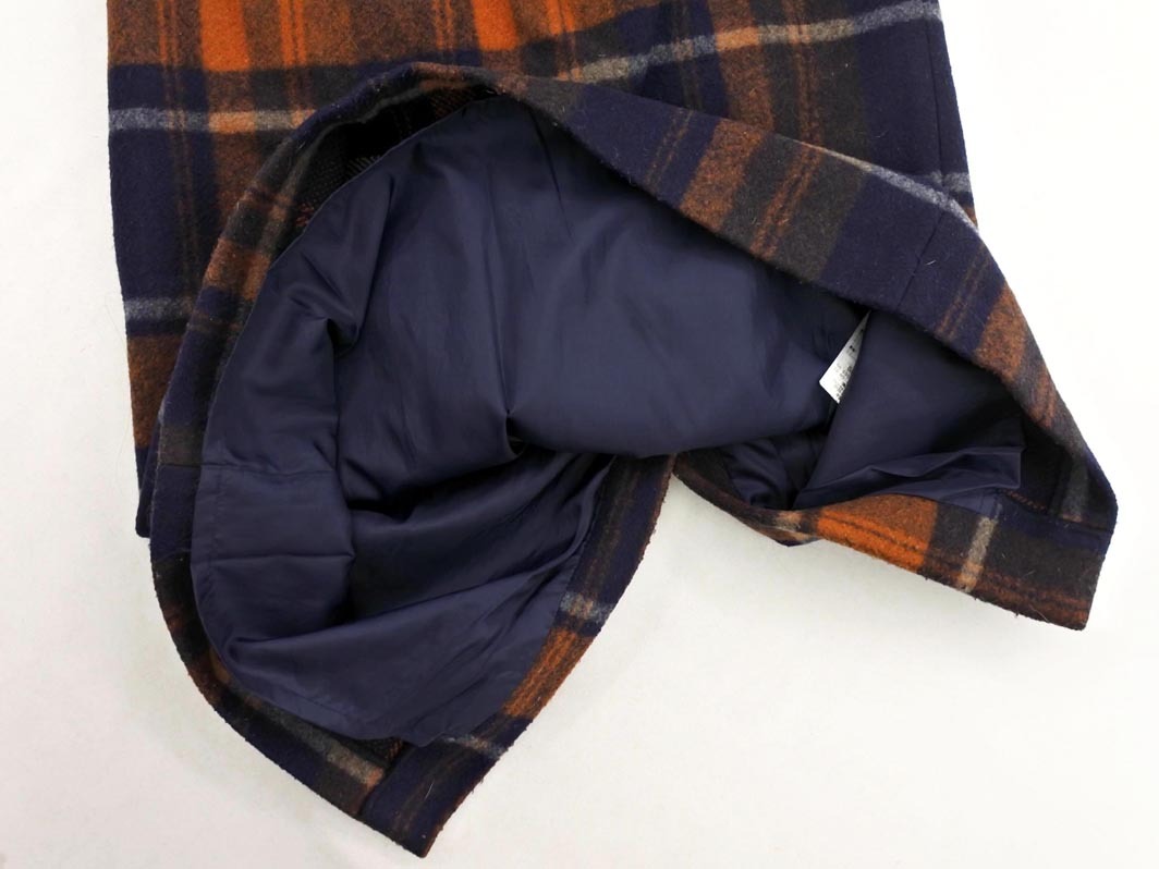 Rope Picnic ロペピクニック チェック タイト スカート size36/オレンジｘ紺 ◇■ ☆ fkb0 レディース_画像4