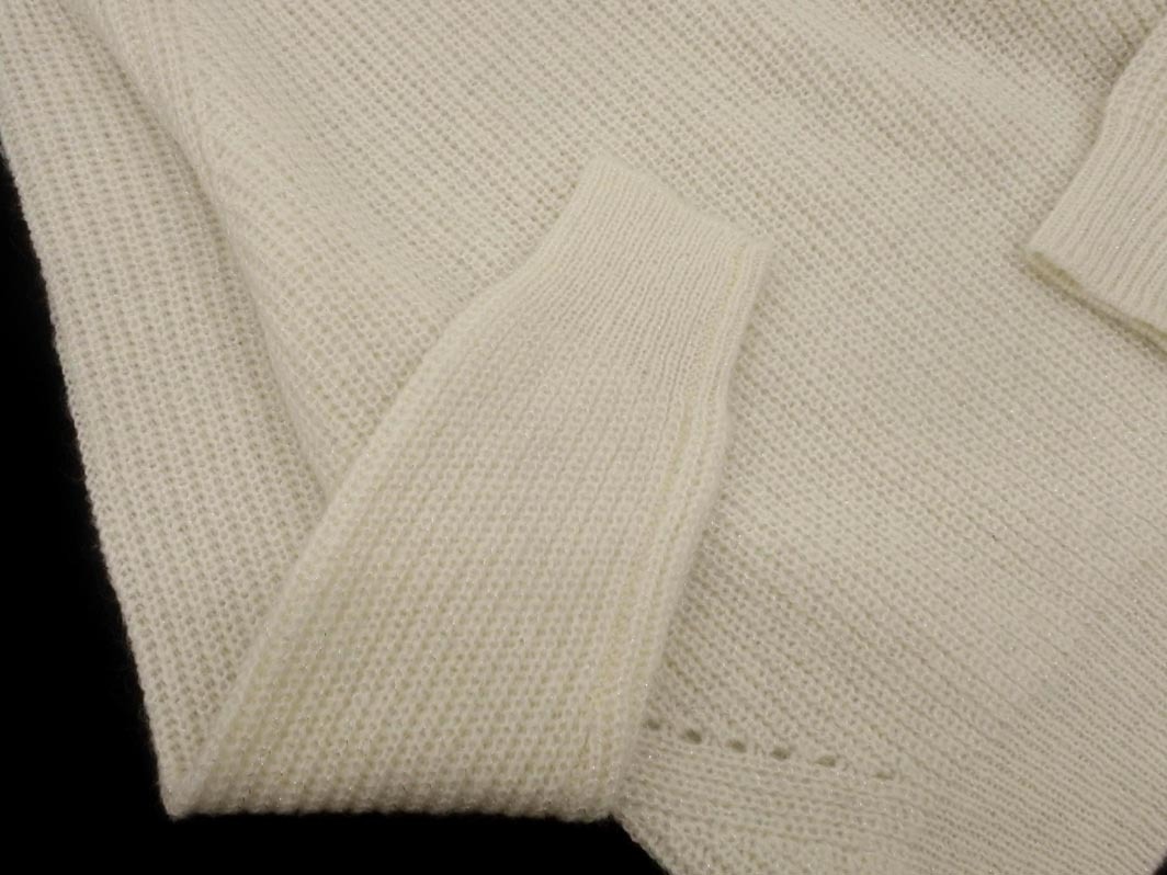 UNTITLED アンタイトル モヘア混 ラメ ニット セーター size2/白 ◇■ ☆ fkb0 レディース_画像2