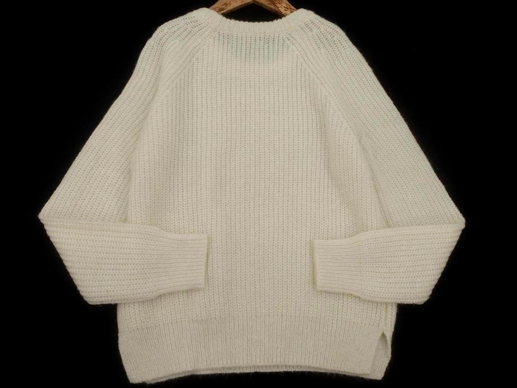 UNTITLED アンタイトル モヘア混 ラメ ニット セーター size2/白 ◇■ ☆ fkb0 レディース_画像5