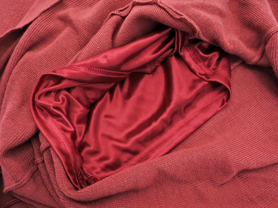 MAJESTIC LEGON マジェスティックレゴン フリル ニット ワンピース sizeM/ラベンダーピンク ◇■ ☆ fkb0 レディース_画像4