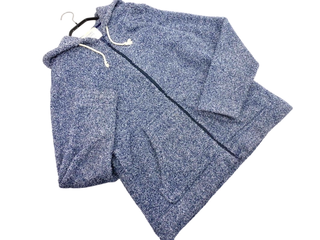 BEAMS LIGHTS ビームスライツ モコモコ ダブル ジップアップ パーカー sizeS/紺 ◇■ ☆ fkb0 メンズ_画像1