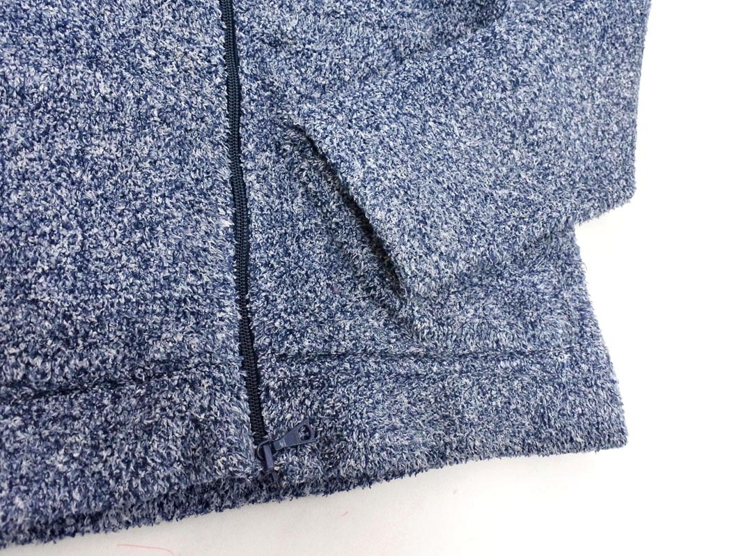 BEAMS LIGHTS ビームスライツ モコモコ ダブル ジップアップ パーカー sizeS/紺 ◇■ ☆ fkb0 メンズ_画像2