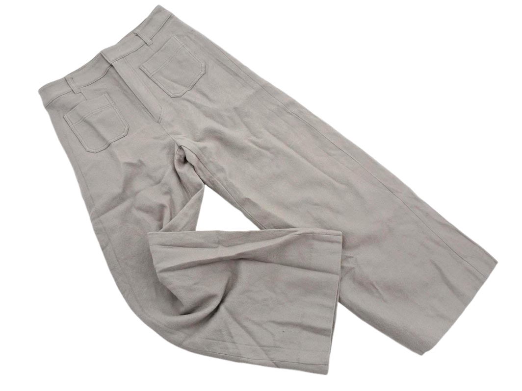 SHIPS any シップスエニィ ウール100% ワイド パンツ size36/グレージュ ◇■ ☆ fkb1 レディース_画像1
