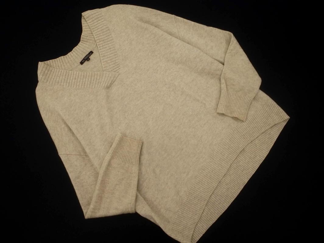 ネコポスOK 23区 カシミヤ混 Vネック ニット セーター size38/ベージュ ◇■ ☆ fkb1 レディース_画像1