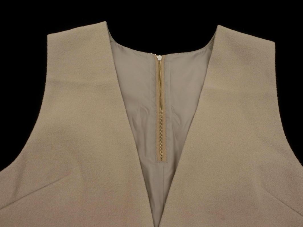 Apuweiser-riche アプワイザーリッシェ フェイクファー付き ワンピース ジャンパー スカート size1/ベージュ ◇■ ☆ fkb1 レディース_画像2