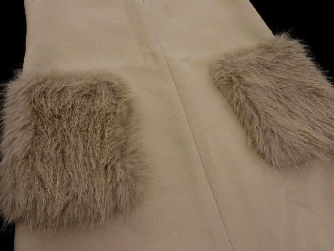 Apuweiser-riche アプワイザーリッシェ フェイクファー付き ワンピース ジャンパー スカート size1/ベージュ ◇■ ☆ fkb1 レディース_画像3