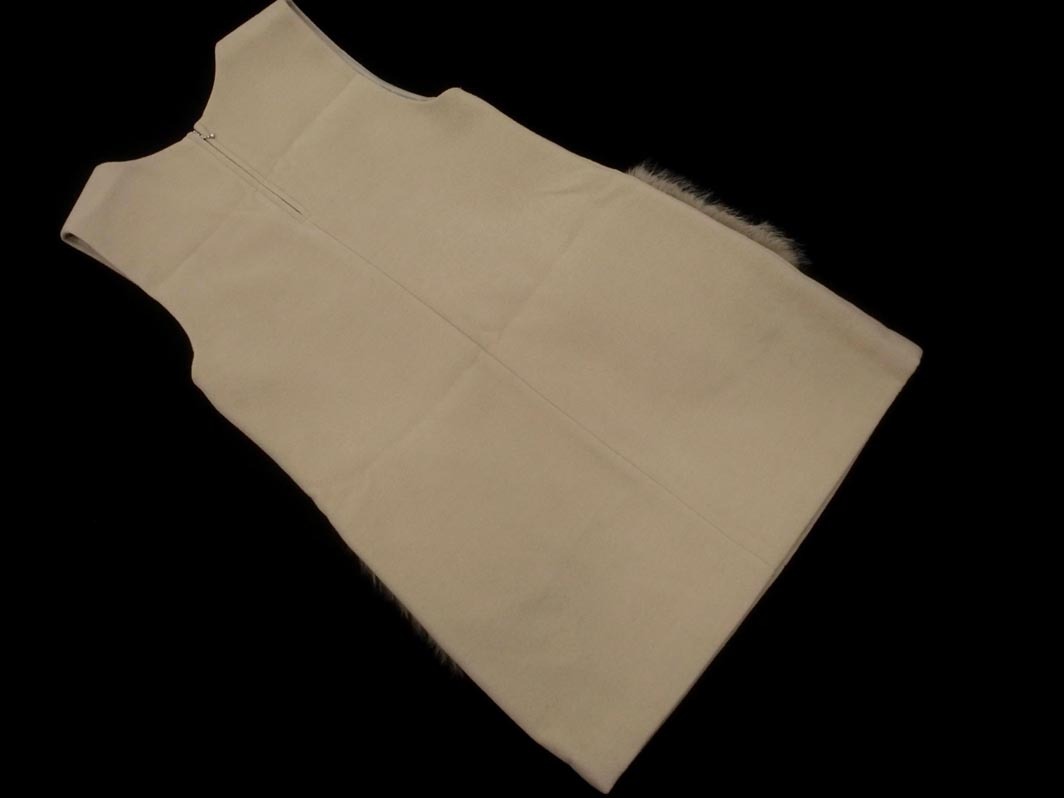 Apuweiser-riche アプワイザーリッシェ フェイクファー付き ワンピース ジャンパー スカート size1/ベージュ ◇■ ☆ fkb1 レディース_画像6