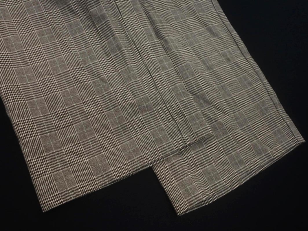 Rope Picnic ロペピクニック チェック タック ワイド パンツ size38/グレー ◇■ ☆ fkb1 レディース_画像2