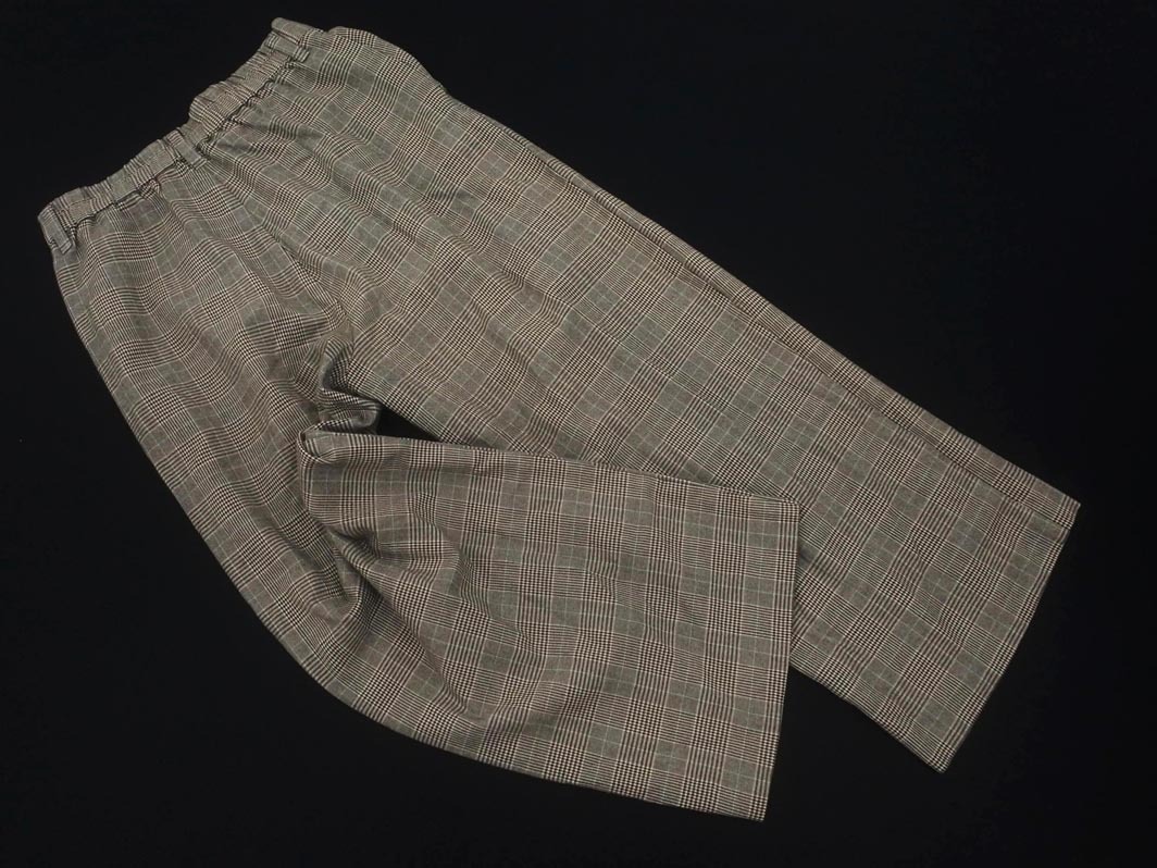 Rope Picnic ロペピクニック チェック タック ワイド パンツ size38/グレー ◇■ ☆ fkb1 レディース_画像4
