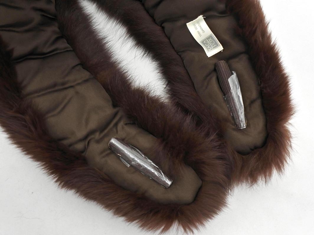 SAGA FOX サガフォックス リアルファー ティペット 茶 ◆■ ☆ fkb1 レディース_画像4