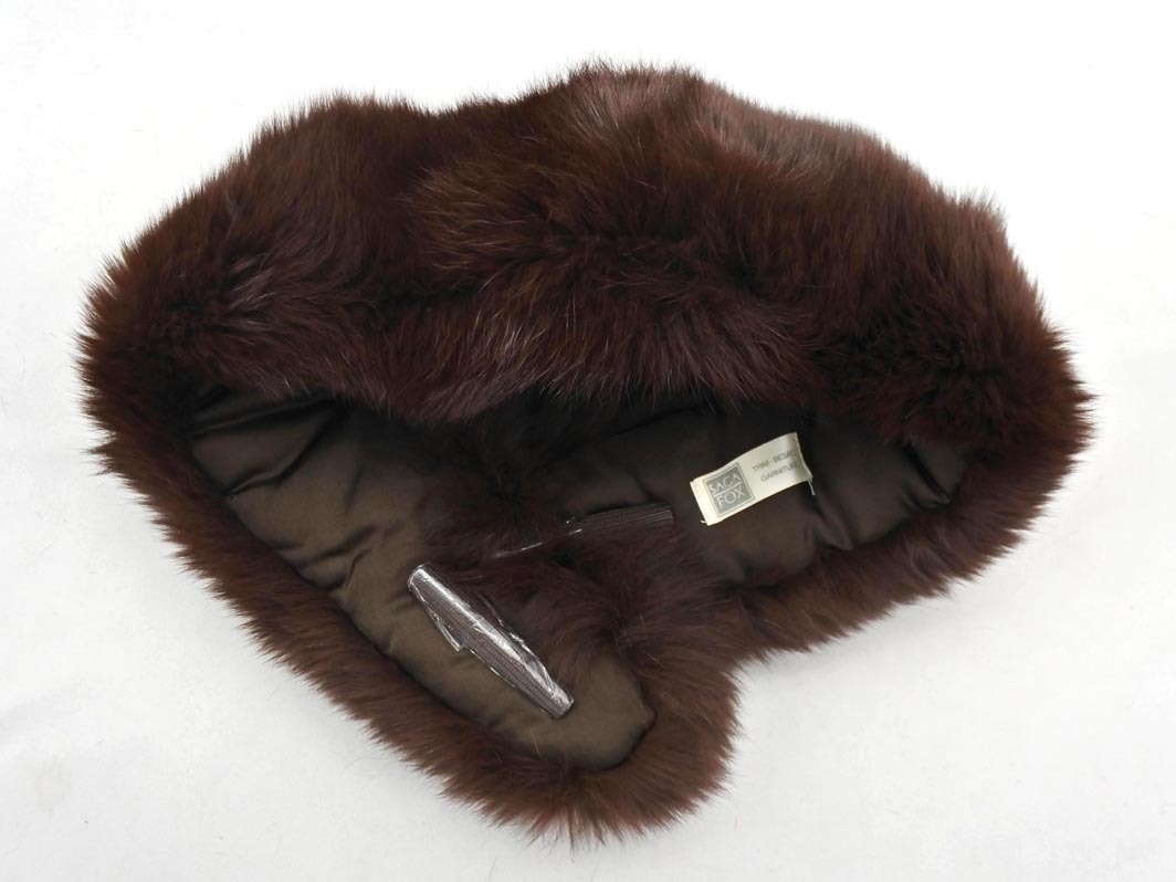 SAGA FOX サガフォックス リアルファー ティペット 茶 ◆■ ☆ fkb1 レディース_画像5