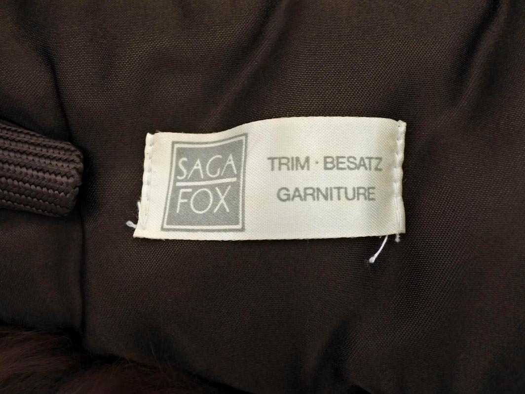 SAGA FOX サガフォックス リアルファー ティペット 茶 ◆■ ☆ fkb1 レディース_画像6