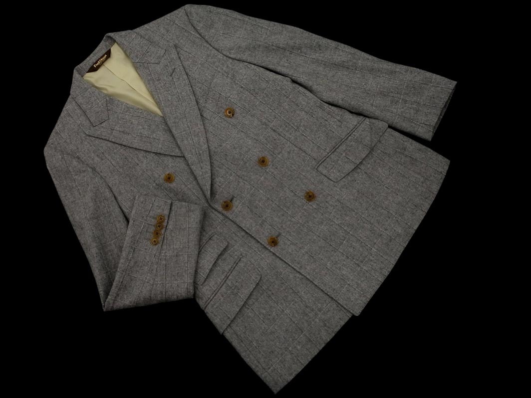 PAUL STUART paul (pole) Stuart шерсть . graph проверка tailored jacket size44L/ серый *# * fkb1 мужской 