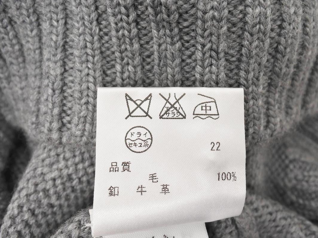 23区 ウール100% ニット セーター size44/グレー ◇■ ☆ fkb2 レディース_画像6