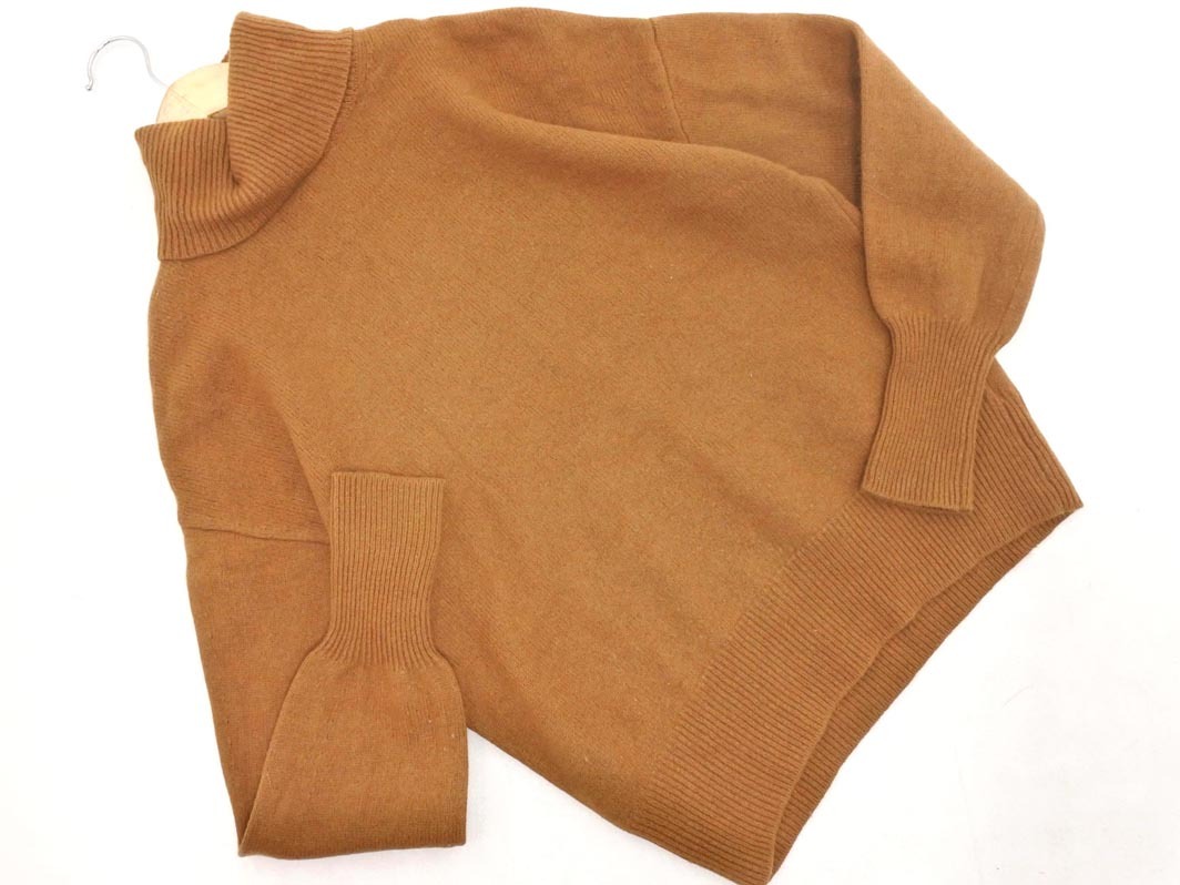 theory セオリー ウール100% タートルネック ニット セーター sizeS/茶 ◇■ ☆ fkb2 レディース_画像1