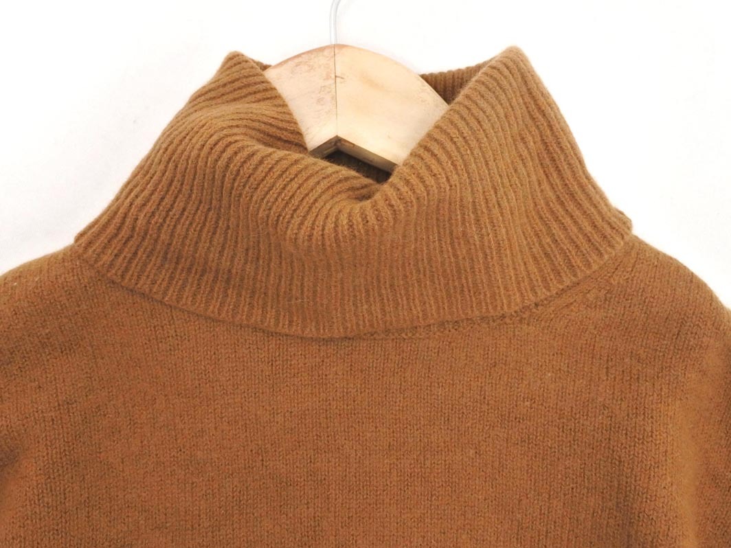 theory セオリー ウール100% タートルネック ニット セーター sizeS/茶 ◇■ ☆ fkb2 レディース_画像3