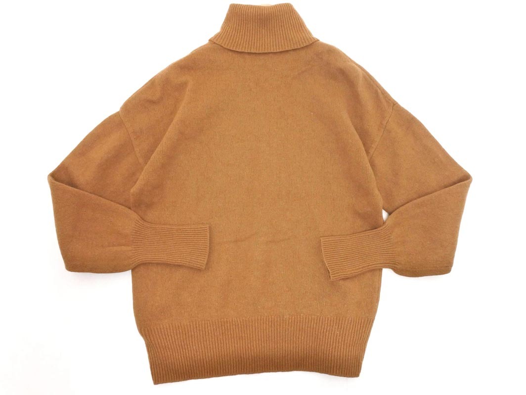 theory セオリー ウール100% タートルネック ニット セーター sizeS/茶 ◇■ ☆ fkb2 レディース_画像4