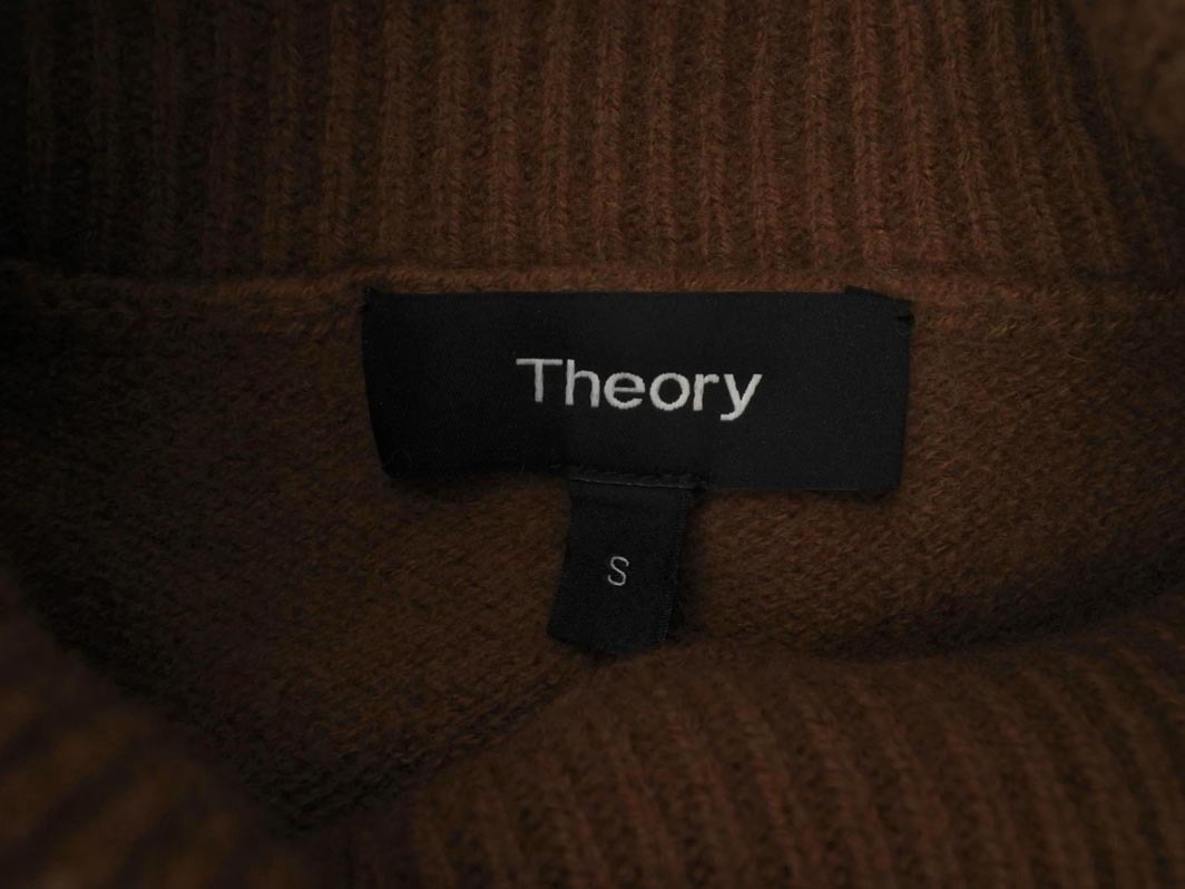 theory セオリー ウール100% タートルネック ニット セーター sizeS/茶 ◇■ ☆ fkb2 レディース_画像5