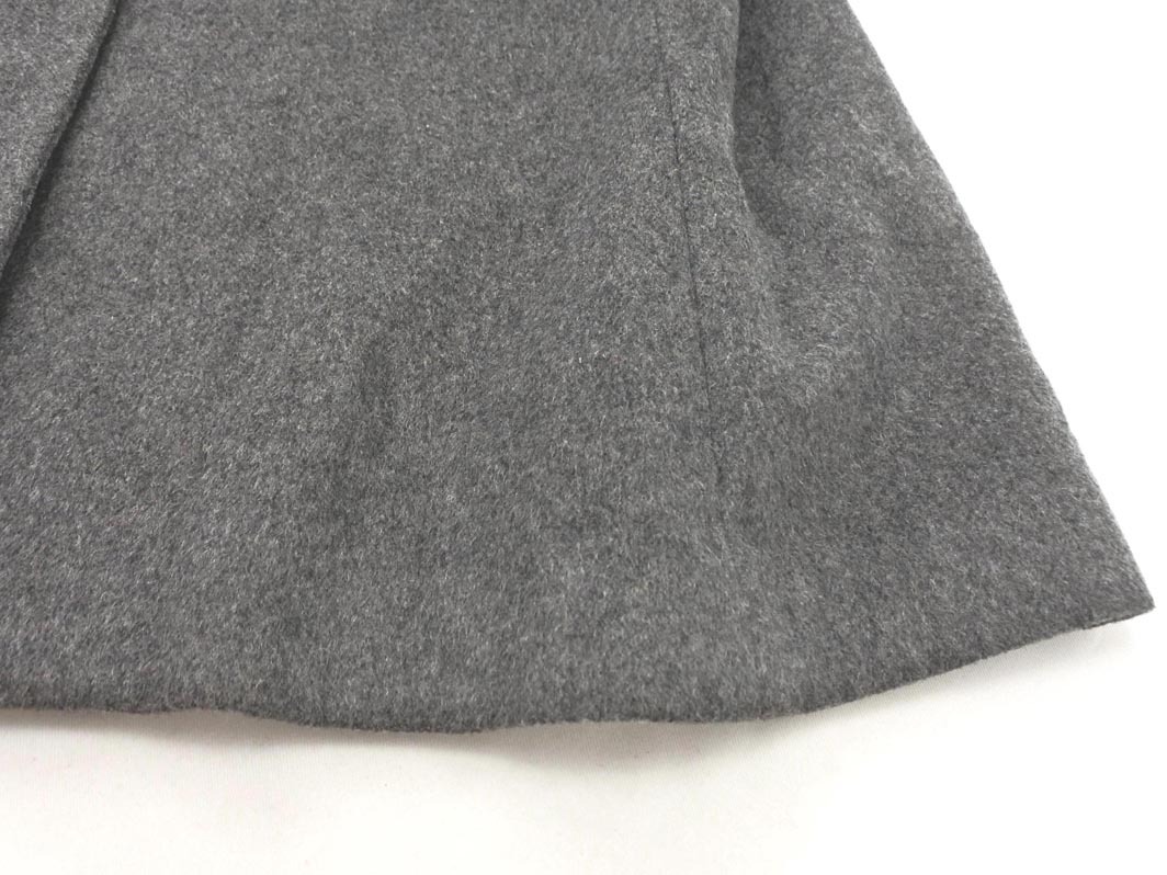 ROPE ロペ ウール混 ノーカラー コート size36/グレー ◇■ ☆ fkb2 レディース_画像2