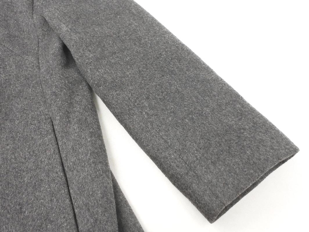 ROPE ロペ ウール混 ノーカラー コート size36/グレー ◇■ ☆ fkb2 レディース_画像3
