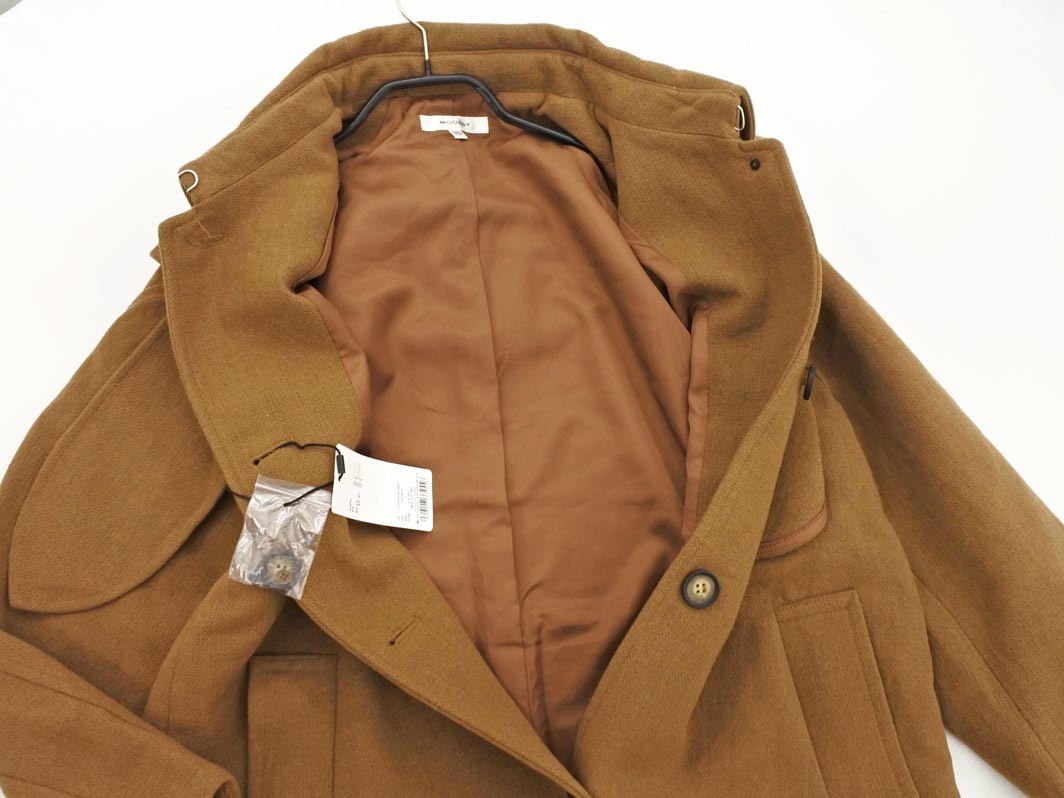 新品 MOUSSY マウジー ウール混 2WAY フード付 ロング コート size1/キャメル ◇■ ☆ fkb2 レディース_画像5