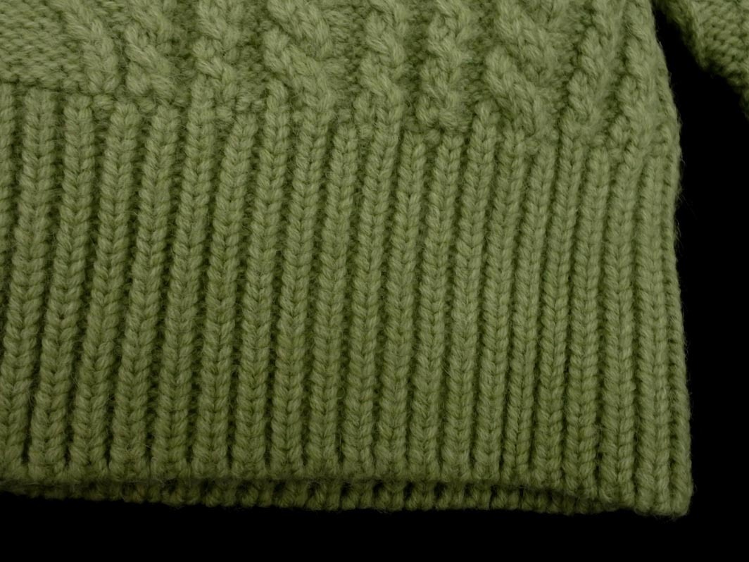 新品 Rope Picnic ロペピクニック ケーブル編み ハイネック ニット セーター size38/緑 ◇■ ☆ fkb4 レディース_画像2