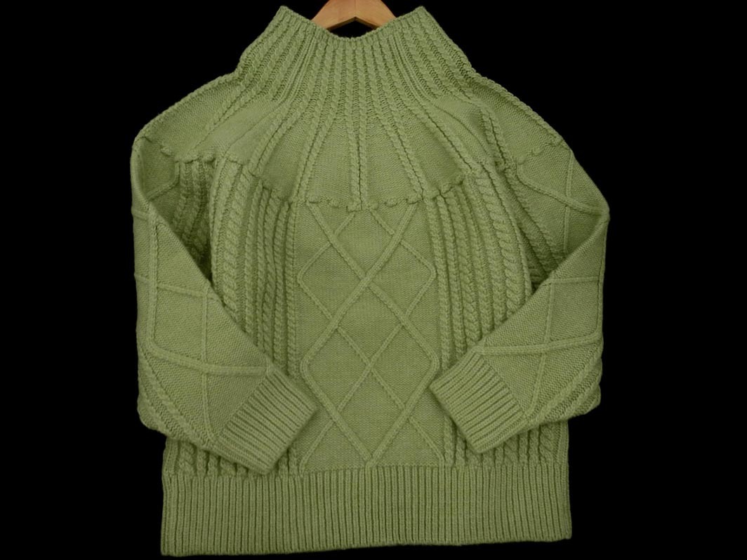 新品 Rope Picnic ロペピクニック ケーブル編み ハイネック ニット セーター size38/緑 ◇■ ☆ fkb4 レディース_画像5