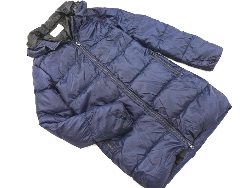 MOUSSY マウジー ナイロン フード ダウン コート size1/紺 ◆■ ☆ fkb3 レディース_画像1