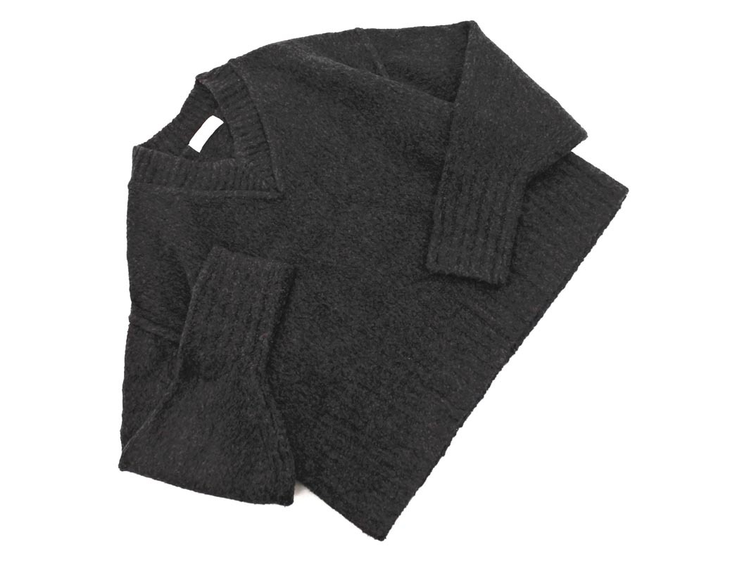 ADAM ET ROPE’ アダムエロペ ウール混 Vネック ニット セーター sizeF/黒 ◇■ ☆ fkb4 レディース_画像1